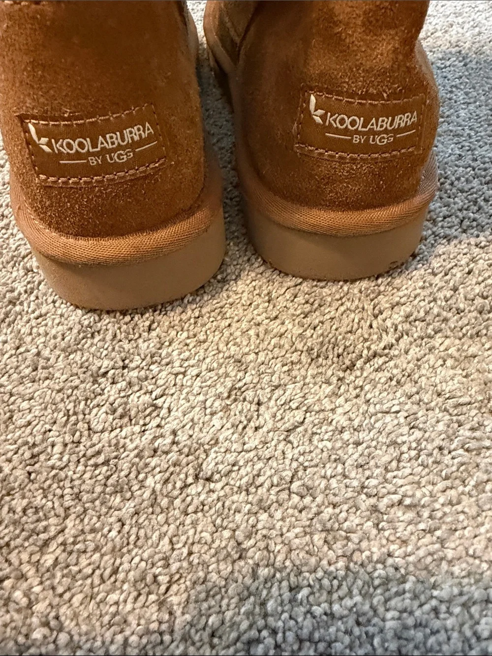 UGG Koolaburra Cozy Suede-Shearling Winter Boots - Chestnut Brown